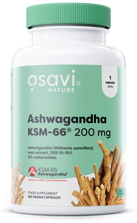 Ashwagandha KSM-66, 200mg - 120 veganske kapsler