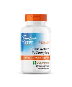 Doctor's Best - Fuldt aktivt B-kompleks med Quatrefolic - 60 kapsler