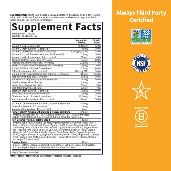 Vitamin Code Perfekt Vægt - 240 vcaps - Billede 2