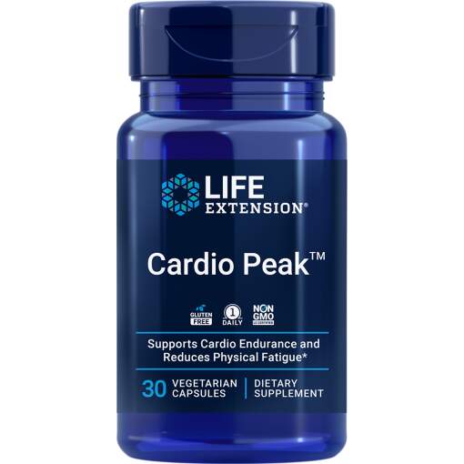 Life Extension - Cardio Peak med standardiseret hagtorn og arjuna - 120 kapsler