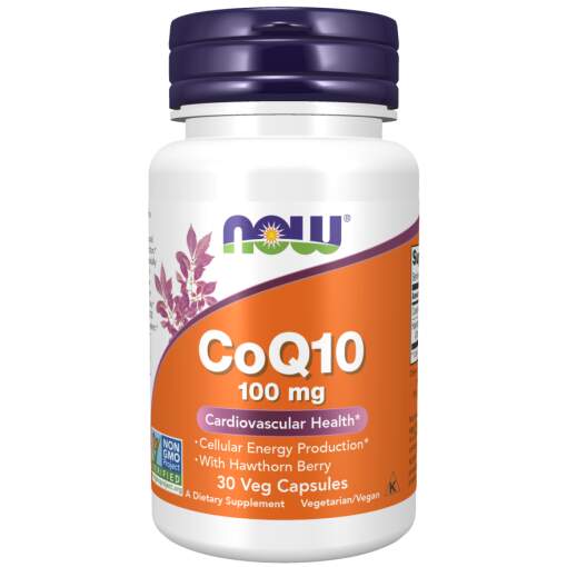 NOW Foods - CoQ10 med Hagtornsbær