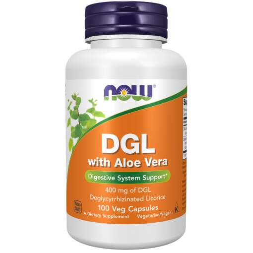NOW Foods - DGL med Aloe Vera - 100 kapsler