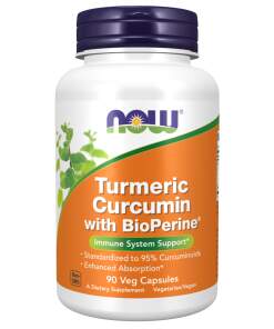 NOW Foods - Gurkemeje Curcumin med BioPerine - 90 kapsler