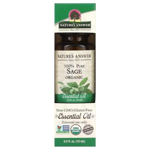 Nature's Answer - 100% Pure Sage Essential Oil - 15 ml.