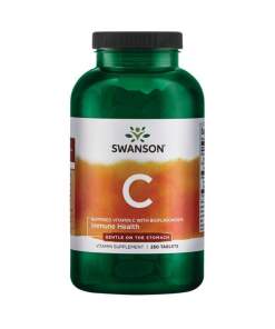 SWANSON C-vitamin 1000 mg bufferet + bioflavonoider 250 tabletter