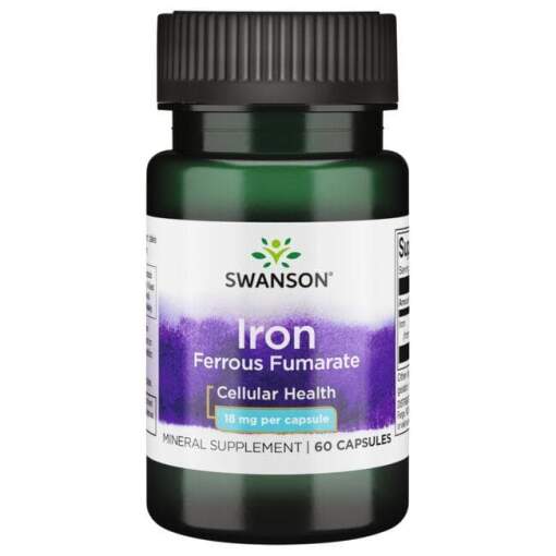 SWANSON Fumaran ¿elaza 18mg 60 kapsler