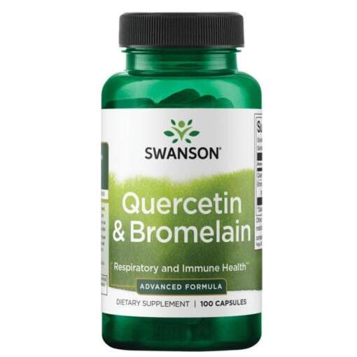 SWANSON Kwercetina og Bromelain 100 kapsler