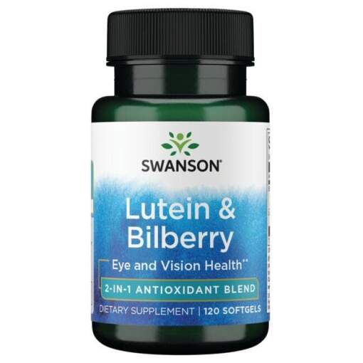 SWANSON Luteina+ Blåbær 120 kapsler