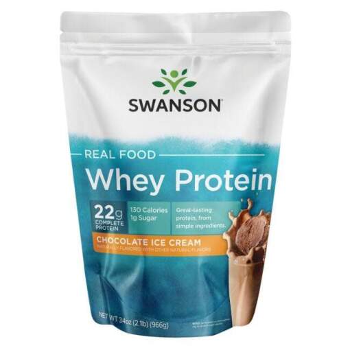 SWANSON Real Food Whey Protein Chokolade 966g
