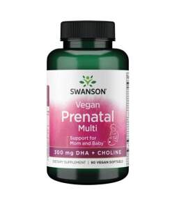 SWANSON Vegansk Prænatal Multi med DHA og Cholin¹