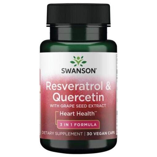 Swanson - Resveratrol & Quercetin - 30 kapsler