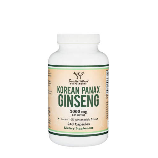 Double Wood Supplements Korean Panax Ginseng (240 Capsules)