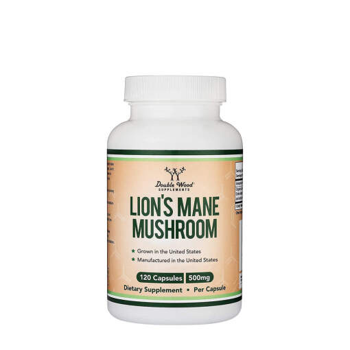 Double Wood Supplements Lion's Mane Mushroom  (120 Capsules)