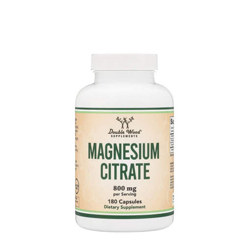 Double Wood Supplements Magnesium Citrate (180 Capsules)