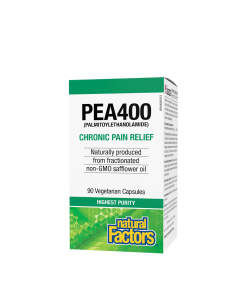 Natural Factors PEA400 Palmitoylethanolamide (90 Veggie Capsules)