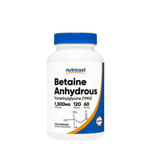Nutricost Betaine Anhydrous (TMG) Capsules (120 Capsules)