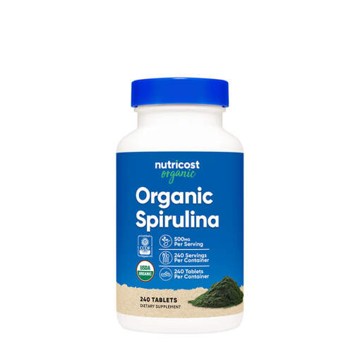 Nutricost - Organic Spirulina  (240 Tablets)