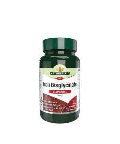 Natures Aid Iron Bisglycinate (90 Tablets)