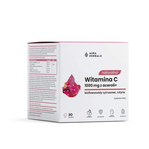 AURA HERBALS Natural Vitamin C 1000 mg from acerola
