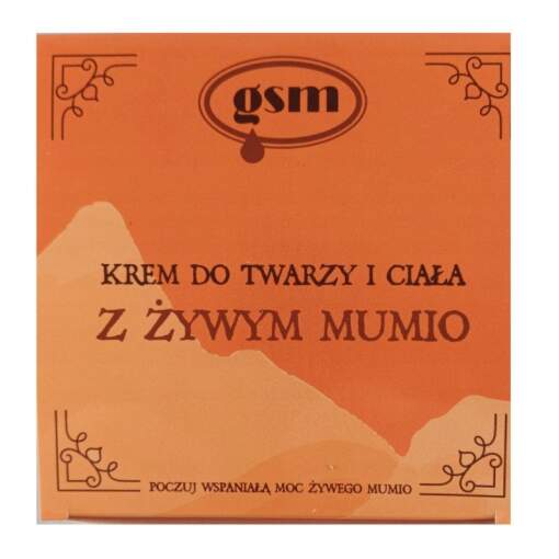 GSM Mumio Face and Body Cream with Living Mumio (200 ml / 6.8 fl.oz)