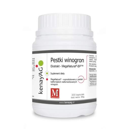 KENAY MEGA NATURAL BP grape seed extract (300 caps)