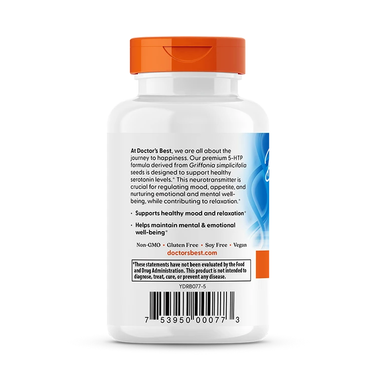 5-HTP, 100mg - 60 vcaps - Billede 3