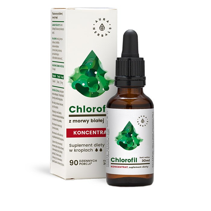 AURA HERBALS Chlorophyll from white mulberry (30 ml / 1 fl. oz.)
