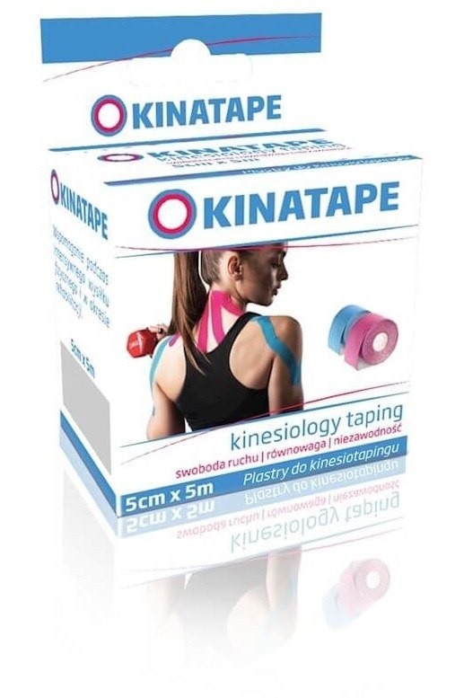Aura Herbals - Kinatape Kinesio Taping, blå (5m x 5cm)