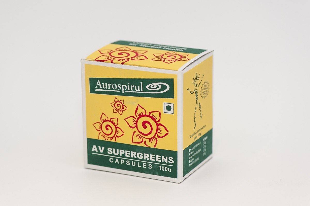 Aurospirul - Supergreens 100 kapsler