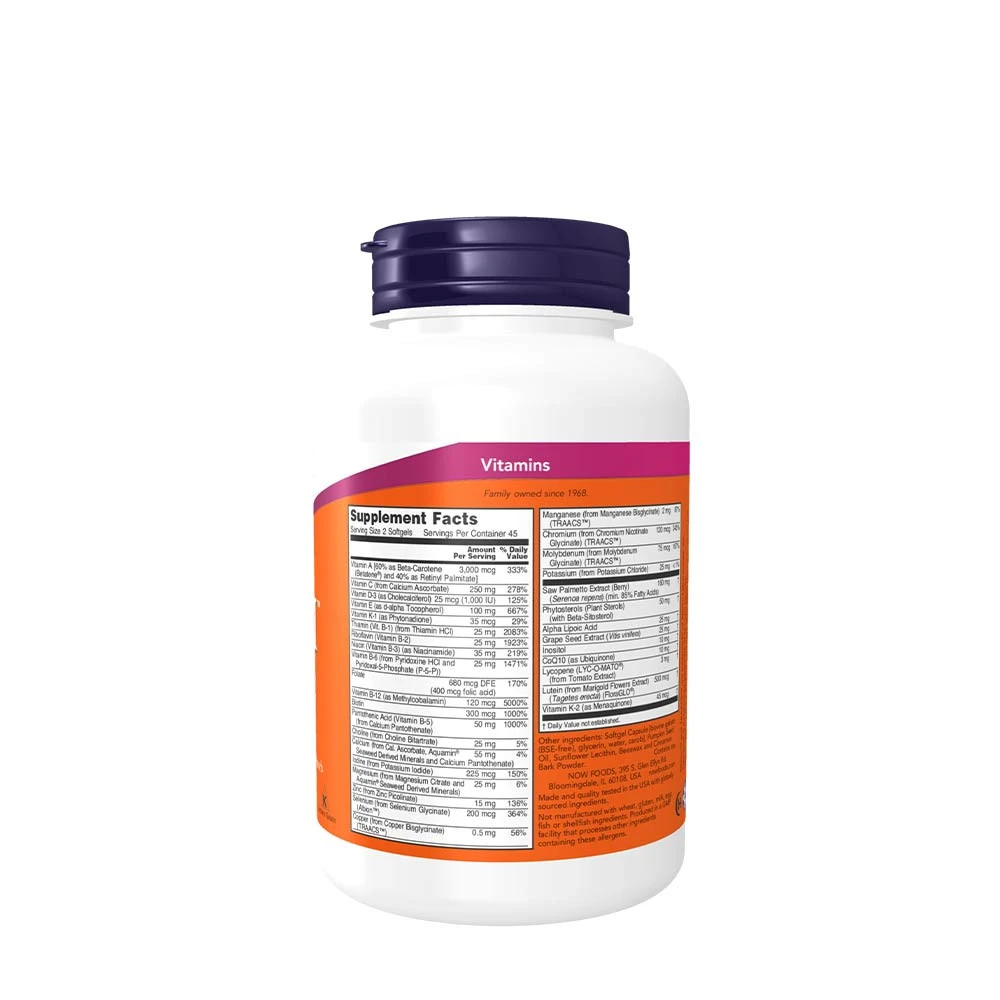 ADAM Multi-Vitamin til mænd - 90 softgels - Billede 2