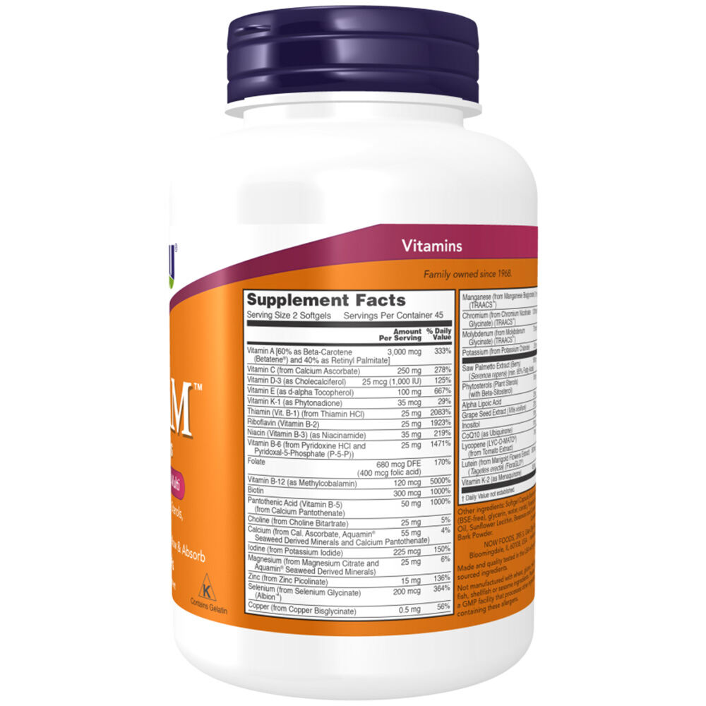 ADAM Multi-Vitamin til mænd - 90 softgels - Billede 5