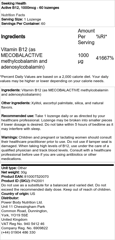 5000 mcg - 60 pastiller