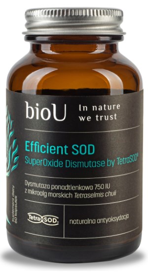 BioU - Efficient SOD SuperOxide Dismutase by TetraSOD 750 IU (60 kapsler)