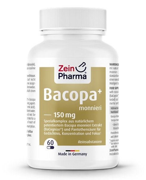 Bacopa Monnieri+, 150mg - 60 kapsler