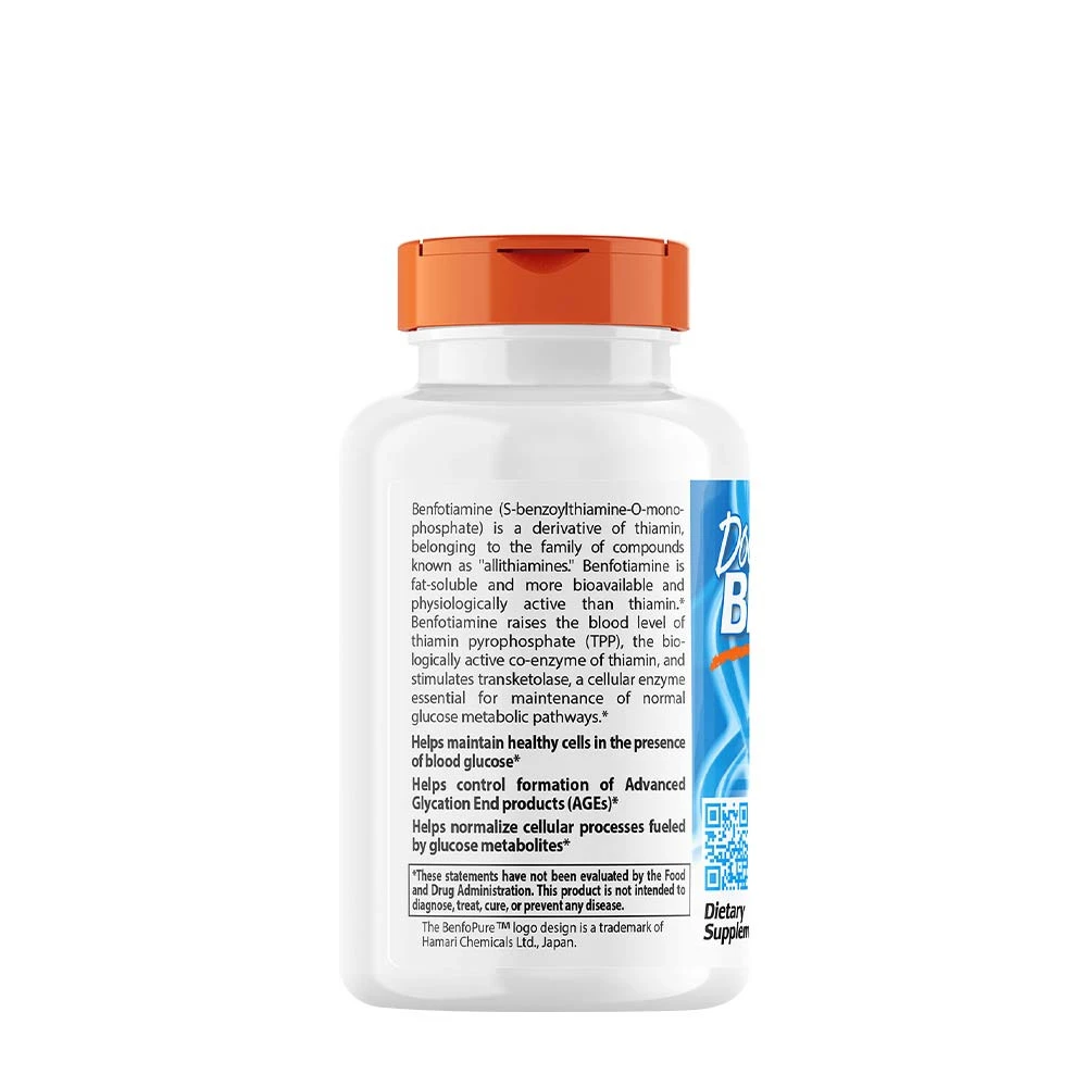 Benfotiamin med BenfoPure, 150 mg - 120 vegetabilske kapsler - Billede 3