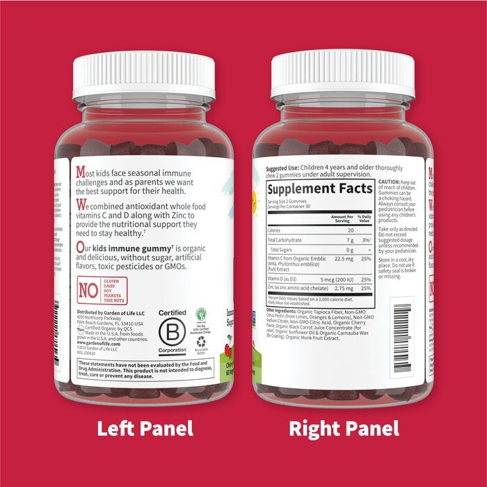 Børns Immun Gummy, Kirsebær - 60 vegetariske gummier - Billede 3