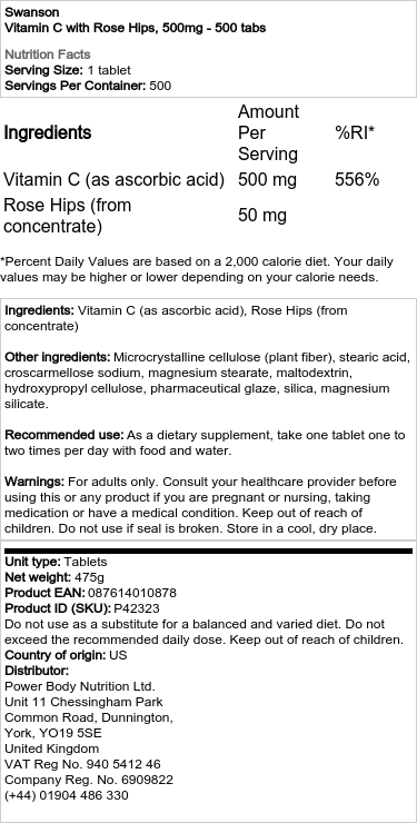 500 mg - 500 tabletter