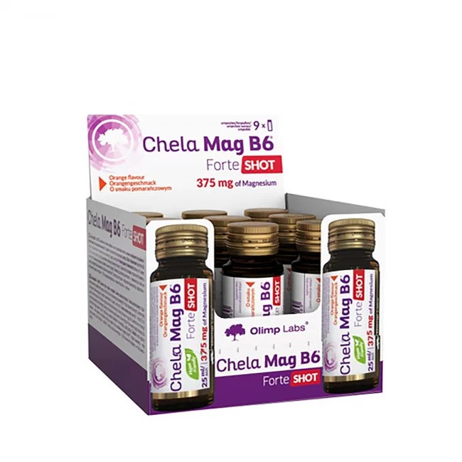 Chela-Mag B6 Forte Shot, Kirsebær - 9 x 25 ml