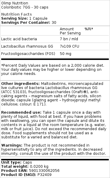 Colonbiotic 7GG - 30 kapsler - Billede 2
