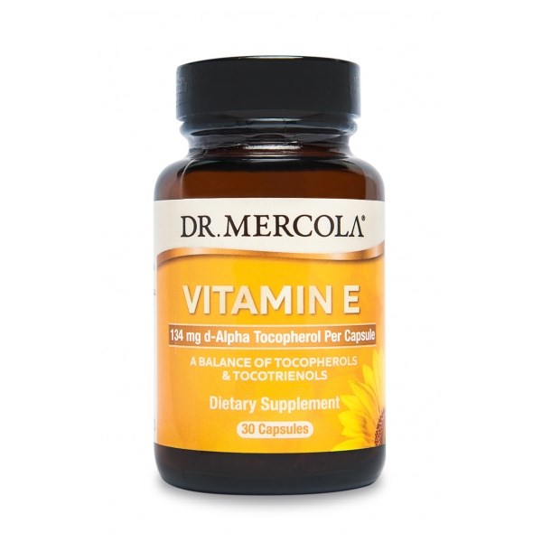 Dr. Mercola - Vitamin E 30 kapsler billede
