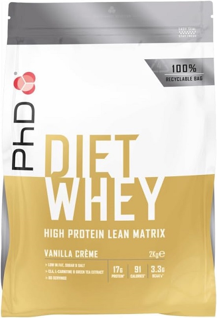 Diet Whey, Vanilje Creme - 2000g