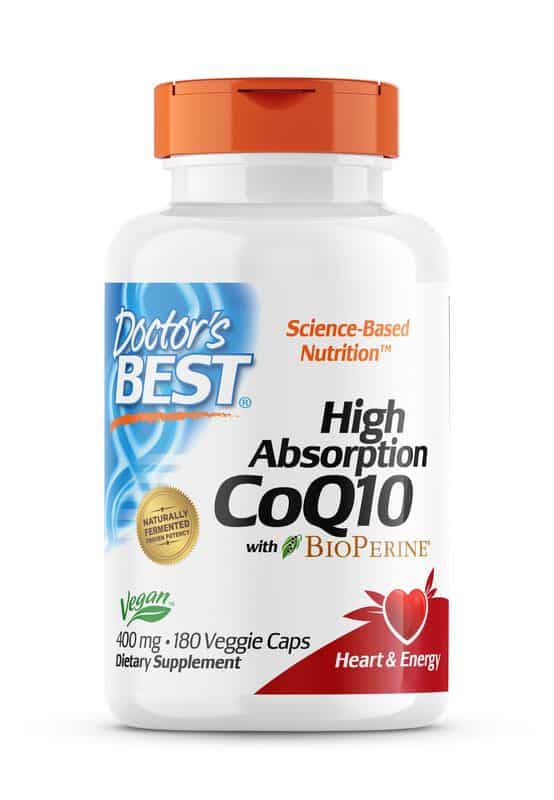 Doctor's Best - High Absorption CoQ10 400 mg, 180 veganske kapsler - Billede 2