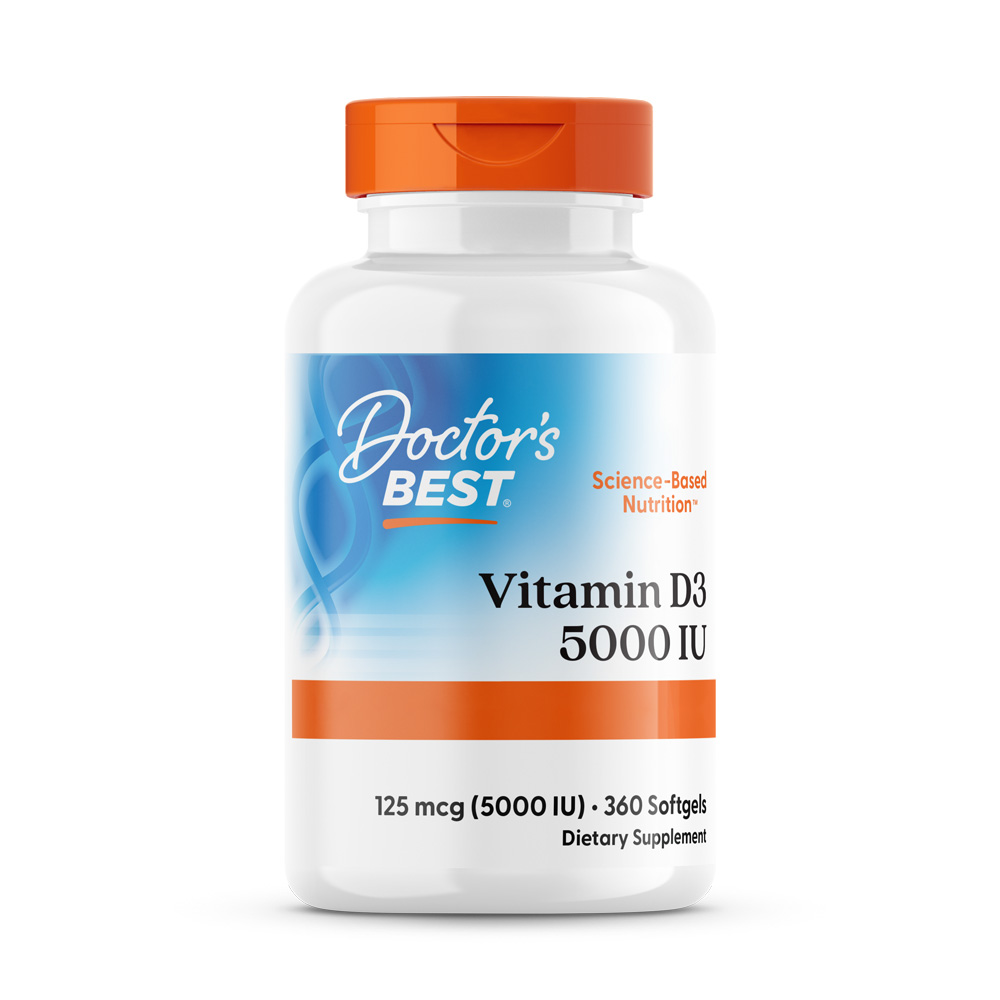 D3-vitamin, 5000 IE - 360 softgels - Billede 2