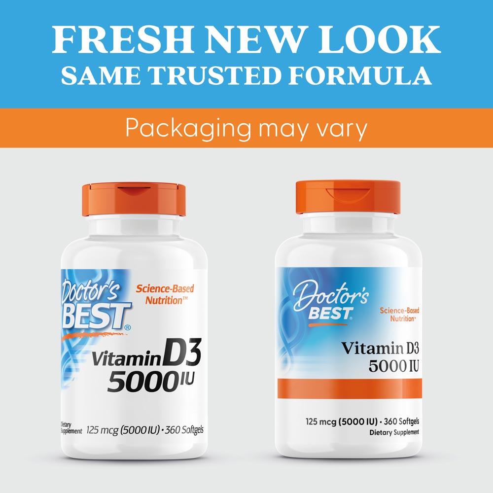 D3-vitamin, 5000 IE - 360 softgels - Billede 6