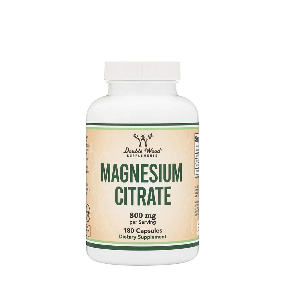 Double Wood Supplements Magnesium Citrate (180 Capsules)