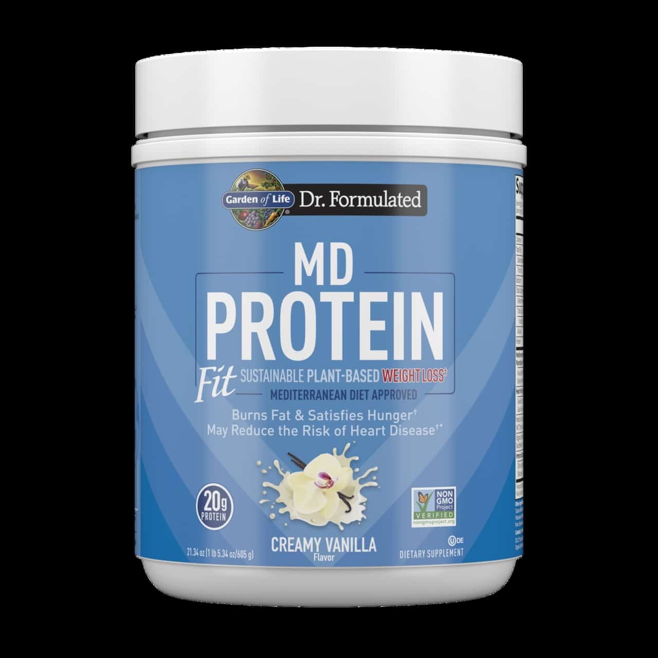 Dr. Formulated MD Protein FIT Bæredygtigt plantebaseret pulver, cremet vanilje - 605 g
