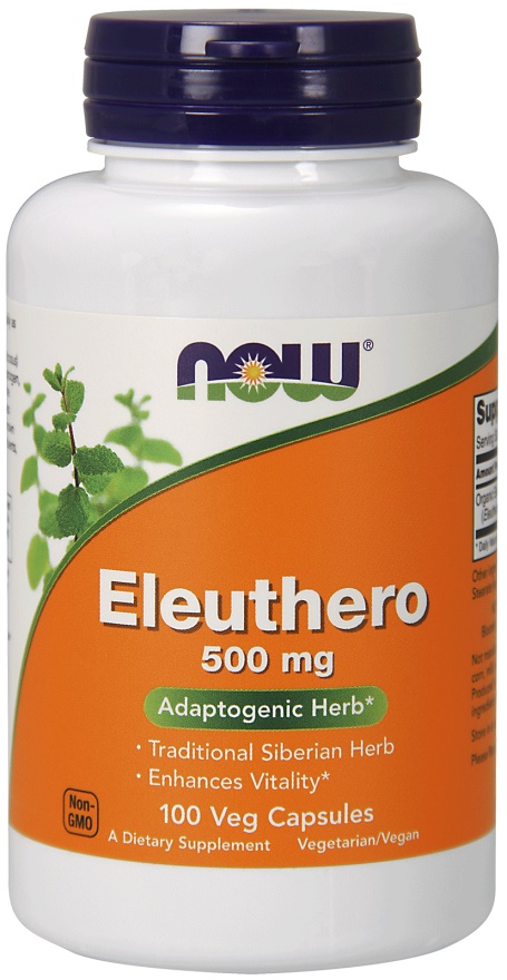 Eleuthero, 500 mg - 100 vegetabilske kapsler