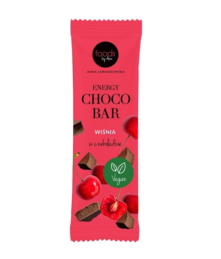 Energichokoladebar, Kirsebær med Chokoladeovertræk - 15 x 35g