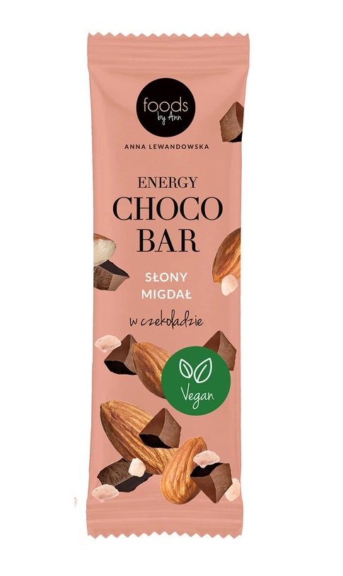 Energichokoladebar, Saltet Mandel med Chokoladeovertræk - 15 x 35g