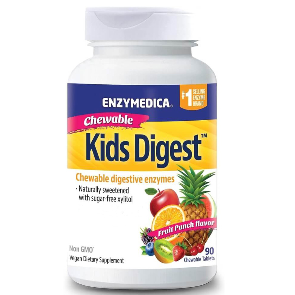 Enzymedica - Kids Digest Tyggetabletter Fruit Punch 90 stk